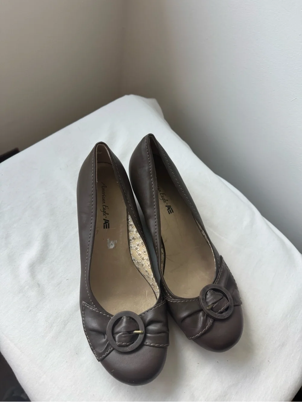 Comfort Classics Women's Brown Wedge Pumps